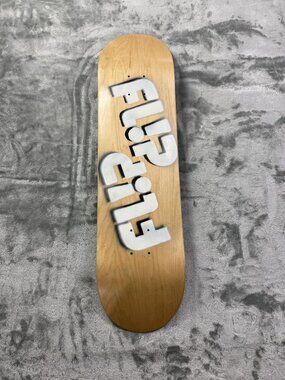 New Flip Logo Skateboard Deck Stain Natural Wood Art Graphic Street 8.18